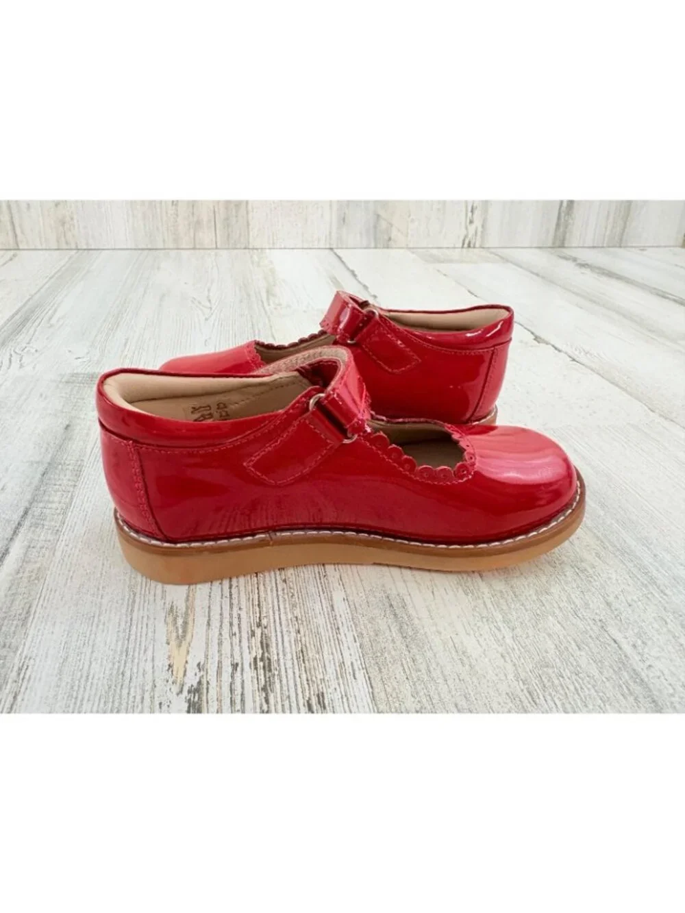 Elephantito Red Patent Mary Jane Shoes Girls Sz 26 10 NEW
